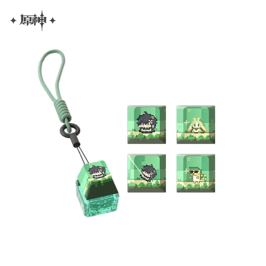 Genshin Impact Natian Multicolor Pixel Series Keycap Set Kinich