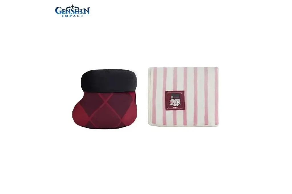  Genshin Impact House of the Hearth Winter Cushion Blanket Set Lyney