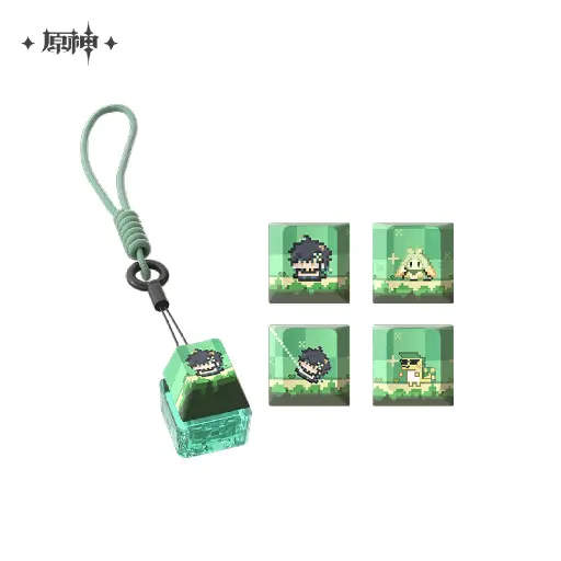 Genshin Impact Natian Multicolor Pixel Series Keycap Set Kinich
